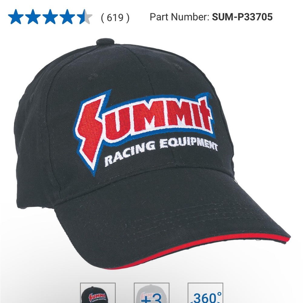 Euc Summit Racing Equipment Hat View 2